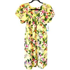 Authentic Hawaiian Hibiscus Dress Miu Miu Made in Hawaii Size Small NEW w/Tag